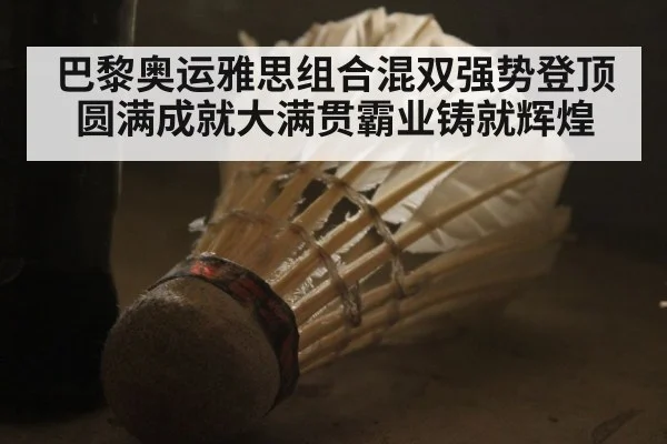 巴黎奥运雅思组合混双强势登顶 圆满成就大满贯霸业铸就辉煌